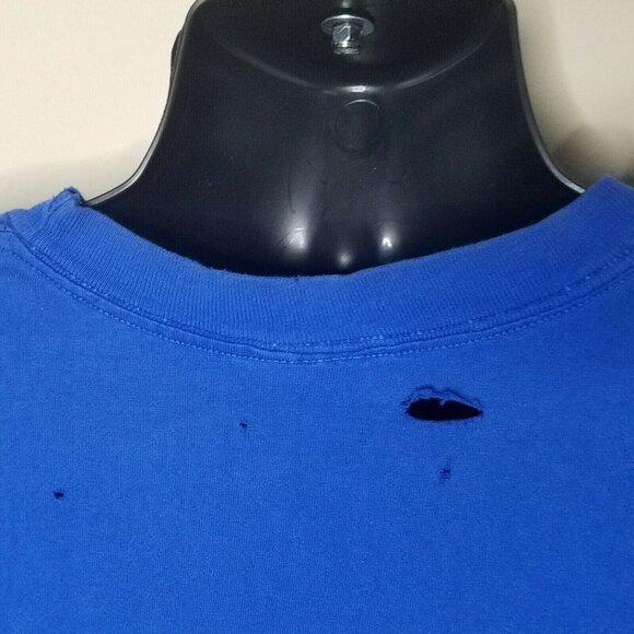 Chicago Cubs T Shirt XL MLB Baseball Nutmeg Vintage 90s Single Stitch Trashed - Picture 7 of 8